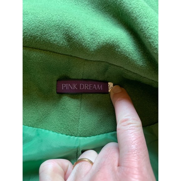 Pink Dream Green Women's Wool Blend High Neck/ Collar Jacket Women's size XS/S - Picture 3 of 8